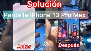 Solución Pantalla Blanca iPhone 13 Pro Max ✅✅ [upl. by Bazil12]