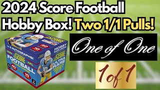 Two 11 Pulls 5 Autos amp 4 Numbered Hits 2024 Score Football Hobby Box Hot Box [upl. by Harvard467]