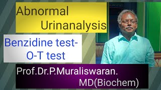 Benzidine testOT test Muralis Simplified Biochemistry [upl. by Areivax]