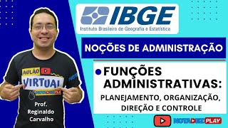 Funções Administrativas Planejamento Organização Direção e Controle [upl. by Anomahs]