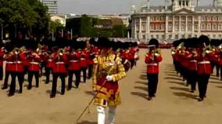 Trooping the colour Band up close Grenadiers Slow March 2010 [upl. by Rorke]