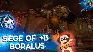 WOW  SIEGE OF BORALUS 13  DRUID TANK POV  PUGS NO VOICE TWW СЕЗОН 1 [upl. by Ecnaiva]