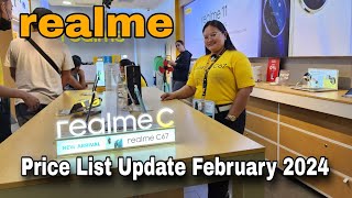 REALME amp NARZO Price List Update February 2024  Narzo 50 5G  realme C67  realme Note 50 [upl. by Yrotciv702]