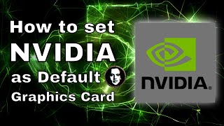 How to set NVIDIA as default graphics card for Windows 10 computers and laptops  2024 Tutorial [upl. by Fabian]