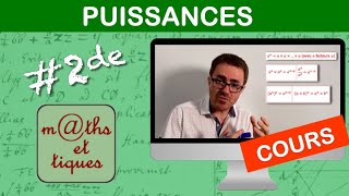 LE COURS  Les puissances  Seconde [upl. by Brie]