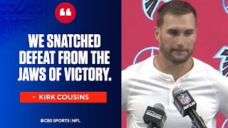 Kirk Cousins upset with offenses play and continuity against Chiefs  Press Conference [upl. by Kling]