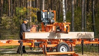 WoodMizer LT40 Sägewerk stationär – WoodMizer Europe [upl. by Socha]