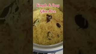 Ghee Rice Recipe  Simple amp Easy Ghee Rice  Nei Sadam  Nasi Minyak shorts gheerice [upl. by Etyam]