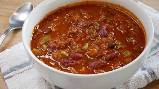 The Best Homemade Chili Recipe🔥  Easy Delicious Comfort Food [upl. by Kant]