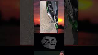 H2r 🔥vs Bullet Silencer 💥sound test😱 Public reaction BikerrZoneshorts bike rider h2r bullet [upl. by Anastos]