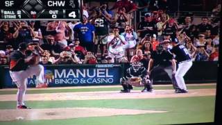 Will Ferrell at bat for White Sox 31215 [upl. by Kippar]