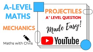 Projectiles HARD EXAM QUESTION  NEW SPEC ALEVEL MATHS  MathsWithChris [upl. by Onin]