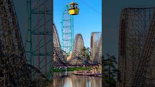 The drop of death 😮‍💨 youtubeshorts eltoro sixflags newjersey travel wood extremethrills [upl. by Llerred]