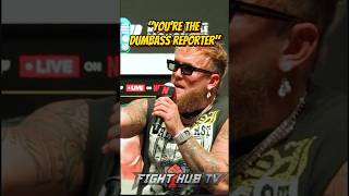 Jake Paul GOES OFF on reporter for questioning his BOXING CAREER [upl. by Loreen]