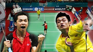 Nice Quality Incredible Win  Lin Dan vs Taufik Hidayat  2006 Asian Games Final [upl. by Eecats]