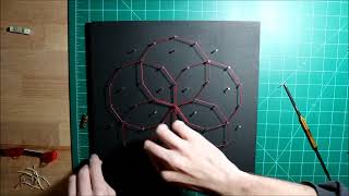 Mandala String Art  Torus Pentagon Pentagram [upl. by Boniface]