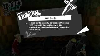 Persona 5  521 Madarames Palace Skill Cards Message Tutorial Teach Persona Skills PS4 Pro [upl. by Zadack763]