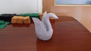 HOW TO MAKE 3D ORIGAMI SWAN 2  DIY Paper Craft Swan  Razcapapercraft 5 [upl. by Merrel]