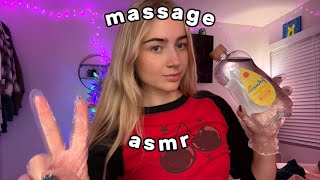 ASMR Fast and Aggressive Massage w Gloves and Lotion [upl. by Hewes]