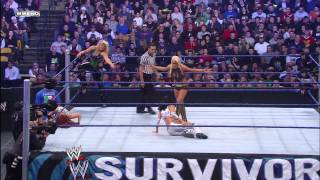 Maryse uses the Figure Four to make Candice Michelle tap out Survivor Series 2008 [upl. by Naryb]