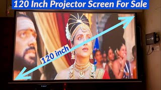 Low Price 120 inch Motorised Projector Screen For Sale  169 Aspect Ratio [upl. by Prima]