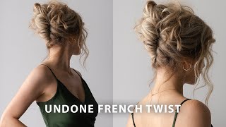 EASY FRENCH TWIST UPDO 💕 Perfect for Long Hair Weddings Bridal Prom [upl. by Ruby]