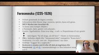 Sv3 Svensk språkhistoria [upl. by Gildas]