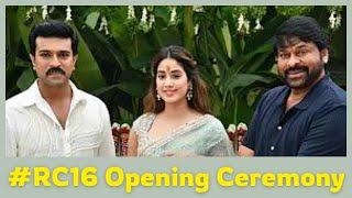 RC16 Opening Ceremony  Ram Charan amp Janhvi Kapoor  Buchi Babu Sana  AR Rahman [upl. by Wheaton]