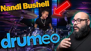 Drummer Reacts  Nandi Bushell Hears TWISTED SISTER For The First Time DrumeoOfficial [upl. by Aubarta171]