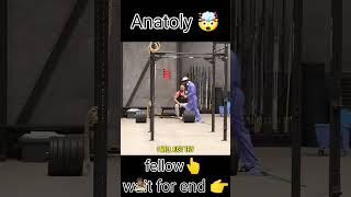 ELITE POWERLIFTER Anatoly SHOCKED😱 weightlifting anatoly gym fitness viral shorts [upl. by Orin225]