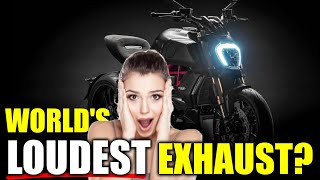 Worlds Loudest Exhaust Full Termignoni Race Exhaust Review on Ducati Diavel 1260 S [upl. by Rodolph205]