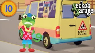 Ice Cream Truck Accident  Geckos Garage  Educational Videos For Toddlers  Learning For Kids [upl. by Phillis]