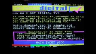 Bilsdale TV Transmitter Tropo 240312 Analogue ITV1 TeletextMOV [upl. by Barbe697]