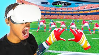 PLAYING THE NFLs VIRTUAL REALITY GAME CRAZY [upl. by Eneri]