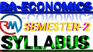 BAEconomics Semester2 Ka Syllabus and book 📚 list most important parts [upl. by Idram]