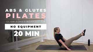 ADVANCED CORE amp GLUTES Postnatal Pilates Workout  Low Impact No Talking Working  Glow Series 24 [upl. by Allare]