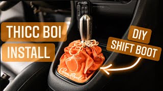 MK6 Golf R Likewise Shift Knob amp Custom Crown Royal Shift Boot INSTALL [upl. by Fleisig]