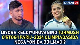 DIYORA KELDIYOROVANING TURMUSH O‘RTOG‘I PARIJ2024 OLIMPIADASIDA NEGA YONIDA BO‘LMADI [upl. by Ahnavas]