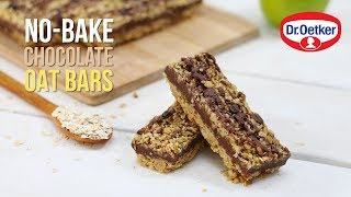 Nobake Chocolate Oat Bars [upl. by Ednargel]