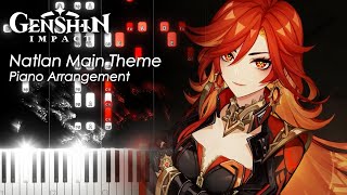 Natlan Main Theme From Genshin Live Symphony Performance  Piano Tutorial amp Sheet Music [upl. by Alaekim414]