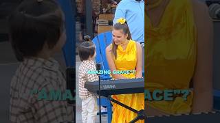 This 3 year old asks if I know “Amazing Grace and Steals The Show karolinaprotsenko cute singer [upl. by Corin]