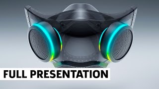 Razers New Zephyr Pro Mask Presentation at CES 2022 [upl. by Spiro]