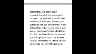 Deforestation paragraph easy for class 678910 [upl. by Ael]