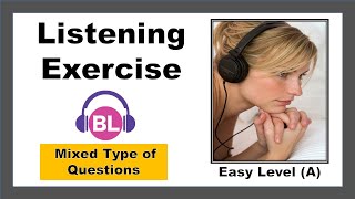 Read the questions  Listen and answer  level A easy  Basic Listening Exercises  Easy Listening [upl. by Enelyw425]