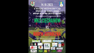 LIVE MKS Ciechanów  Narew 1962 Ostrołęka 14102023 godz 1400 [upl. by Estren]