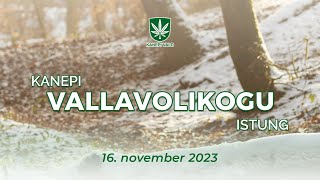 Kanepi Vallavolikogu istung 16112023 [upl. by Killarney]