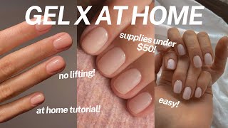 How to do Gel Nails At Home  UV Gel x Nails at Home Nail Prep NO LIFTING [upl. by Ys]