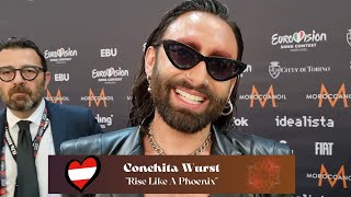 Interview Conchita Wurst Austria  Eurovision [upl. by Melentha]