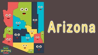 Arizona  Geography and Counties  50 States of America [upl. by Inalaehak]