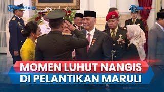 Momen Luhut Menangis di Pelantikan Maruli Simanjuntak Jadi KSAD Beri Pelukan ke Sang Menantu [upl. by Bennion]